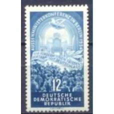 ALO0147N-SELO CONFERÊNCIA DOS QUATRO - ALEMANHA ORIENTAL - 1954 - N