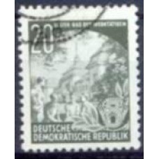 ALO0154UA-SELO PLANO QUINQUENAL, 20P - ALEMANHA ORIENTAL - 1954 - U