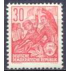 ALO0157N-SELO PLANO QUINQUENAL, 30P - ALEMANHA ORIENTAL - 1954 - N