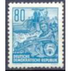 ALO0161N-SELO PLANO QUINQUENAL, 80P - ALEMANHA ORIENTAL - 1954 - N