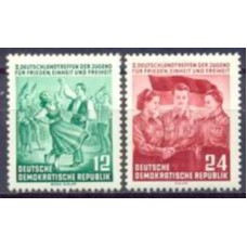 ALO0166M-SÉRIE 2º CONGRESSO MUNDIAL DA JUVENTUDE PELA PAZ - ALEMANHA ORIENTAL - 1954 - MINT