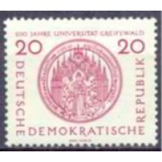 ALO0266N-SELO 5º CENTENÁRIO DA UNIVERSIDADE DE GREIFSWALD - ALEMANHA ORIENTAL - 1956 - N