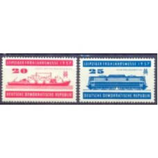 ALO0284N-SÉRIE FEIRA DA PRIMAVERA DE LEIPZIG - ALEMANHA ORIENTAL - 1957 - N