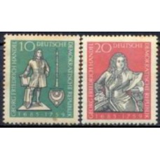 ALO0397M-SÉRIE BICENTENÁRIO DA MORTE DO COMPOSITOR GEORG FRIEDRICH HAENDEL - ALEMANHA ORIENTAL - 1959 - MINT