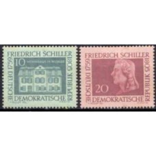 ALO0449N-SÉRIE BICENTENÁRIO DE NASCIMENTO DO ESCRITOR FRIEDRICH VON SCHULLER - ALEMANHA ORIENTAL - 1959 - N