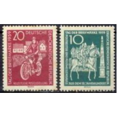 ALO0451N-SÉRIE DIA DO SELO - ALEMANHA ORIENTAL - 1959 - N