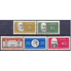 ALO0510N-SÉRIE SESQUICENTENÁRIO DA UNIVERSIDADE HUMBOLDT E 250º ANIVERSÁRIO DA "CHARITÉ" - ALEMANHA ORIENTAL - 1960 - N