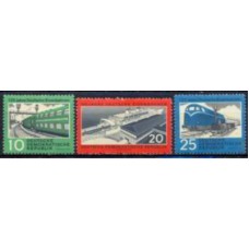 ALO0519N-SÉRIE 125º ANIVERSÁRIO DAS ESTRADAS DE FERRO ALEMÃS - ALEMANHA ORIENTAL - 1960 - N