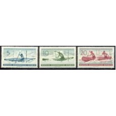 ALO0551N-SÉRIE CAMPEONATO MUNDIAL DE CANOAGEM CAIAQUE - ALEMANHA ORIENTAL - 1961 - N