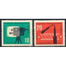 ALO0574N-SÉRIE DIA DO SELO - RÁDIO E TV - ALEMANHA ORIENTAL - 1961 - N