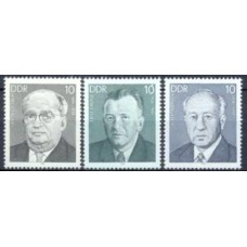 ALO2483N-SÉRIE PERSONALIDADES DO MOVIMENTO OPERÁRIO ALEMÃO XI - ALEMANHA ORIENTAL - 1984 - N
