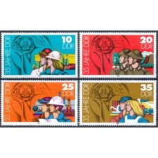 ALO2530M-SÉRIE 35º ANIVERSÁRIO DA REPÚBLICA DEMOCRÁTICA ALEMÃ III - ALEMANHA ORIENTAL - 1984 - N