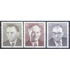 ALO2549N-SÉRIE PERSONALIDADES DO MOVIMENTO OPERÁRIO ALEMÃO XII - ALEMANHA ORIENTAL - 1985 - N