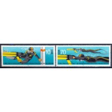 ALO2585N-SÉRIE 2º CAMPEONATO MUNDIAL DE CURSO ORIENTADO EM MERGULHO SUBMARINO - ALEMANHA ORIENTAL - 1985 - N