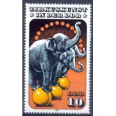 ALO2606MA-SELO ARTE DO CIRCO, 10P - ALEMANHA ORIENTAL - 1985 - MINT