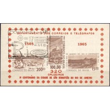 BC0017.04-BLOCO 4º CENTENÁRIO DO RIO DE JANEIRO, 320 CR$ - 1965 - CBC GUANABARA