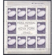 BL0004N.12-BLOCO FEIRA MUNDIAL DE NOVA IORQUE, 1000 RÉIS - 1940 - N BL0004N.12-BLOCO FEIRA MUNDIAL DE NOVA IORQUE, 1000 RÉIS - 1940 - N