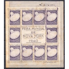 BL0004N.16-BLOCO FEIRA MUNDIAL DE NOVA IORQUE, 1000 RÉIS - 1940 - N BL0004N.16-BLOCO FEIRA MUNDIAL DE NOVA IORQUE, 1000 RÉIS - 1940 - N