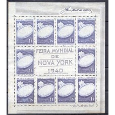 BL0004N.18-BLOCO FEIRA MUNDIAL DE NOVA IORQUE, 1000 RÉIS - 1940 - N BL0004N.18-BLOCO FEIRA MUNDIAL DE NOVA IORQUE, 1000 RÉIS - 1940 - N