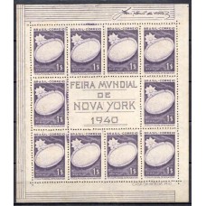 BL0004N.24-BLOCO FEIRA MUNDIAL DE NOVA IORQUE, 1000 RÉIS - 1940 - N BL0004N.24-BLOCO FEIRA MUNDIAL DE NOVA IORQUE, 1000 RÉIS - 1940 - N