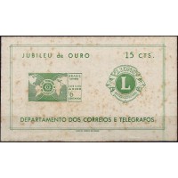 BL0021NSA-BLOCO JUBILEU DE OURO DO LIONS CLUB INTERNATIONAL, SEM NUMERAÇÃO - 1967 - N - FERRUGEM ACENTUADA BL0021NSA-BLOCO JUBILEU DE OURO DO LIONS CLUB INTERNATIONAL, SEM NUMERAÇÃO - 1967 - N - FERRUGEM ACENTUADA