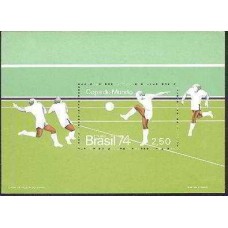 BL0036M-BLOCO CAMPEONATO MUNDIAL DE FUTEBOL - ALEMANHA - 1974 - MINT