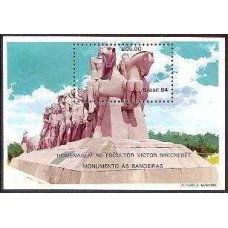 BL0065N-BLOCO HOMENAGEM AO ESCULTOR VICTOR BRECHERET - 1984 - N BL0065N-BLOCO HOMENAGEM AO ESCULTOR VICTOR BRECHERET - 1984 - N