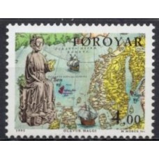 FAR0281N-SELO HOMENAGEM A SANTO OLAVO - FAROÉ - 1995 - N