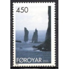 FAR0287N-SELO PAISAGEM DAS ILHAS 'RISIN OF KELLINGIN' - FAROÉ - 1996 - N