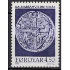 FAR0315N-SELO 600º ANIVERSÁRIO DA UNIÃO DE KALMAR - FAROÉ - 1997 - N