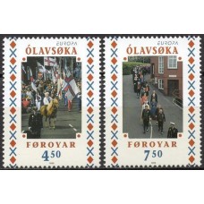 FAR0334M-SÉRIE EUROPA - FESTAS NACIONAIS - FAROÉ - 1998 - MINT