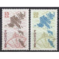 FAR0369N-SÉRIE MAPA DAS ILHAS IV - FAROÉ - 2000 - N
