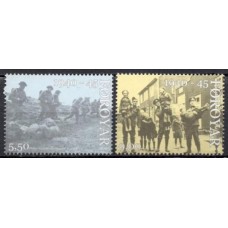 FAR0539M-SÉRIE 60º ANIVERSÁRIO DO FIM DA 2ª GUERRA MUNDIAL - FAROÉ - 2005 - MINT