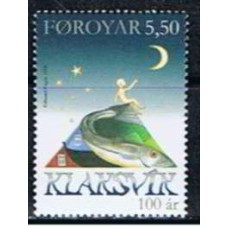 FAR0622M-SELO CENTENÁRIO DA CIDADE DE KLAKSVIK - FAROÉ - 2008 - MINT