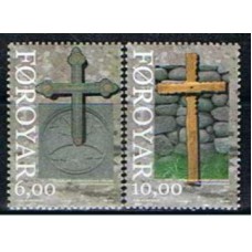 FAR0653N-SÉRIE ARTE RELIGIOSA - CRUZES ANTIGAS - FAROÉ - 2008 - N