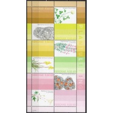 FAR0877MF-MINIFOLHA FLORA E ARTESANATO - UTILIZAÇÃO DAS PLANTAS PARA TINGIMENTO DAS VESTIMENTAS - FAROÉ - 2017 - MINT