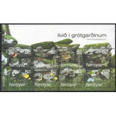 FARB022M-BLOCO VIDA SELVAGEM DE UM MURO DE PEDRA - FAROÉ - 2007 - MINT