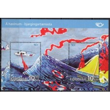 FARB029M-BLOCO NORDEN - VIDA NO MAR II - FAROÉ - 2012 - MINT
