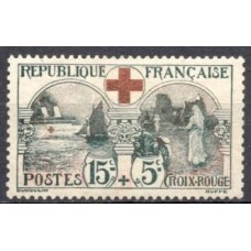 FRA0156N-SELO PRÓ CRUZ VERMELHA - FRANÇA - 1918 - N