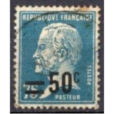 FRA0219U-SELO PASTEUR, 50C SOBRE 75C - FRANÇA - 1926/27 - U