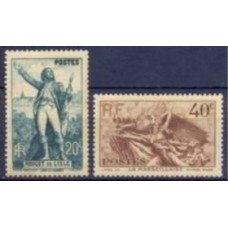 FRA0314N-SÉRIE CENTENÁRIO DA MORTE DE CLAUDE ROUGET DE LISLE - FRANÇA - 1936 - N