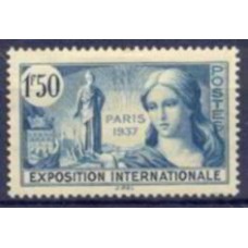 FRA0336N-SELO PROPAGANDA DA EXPOSIÇÃO INTERNACIONAL DE PARIS - FRANÇA - 1937 - N