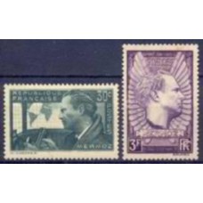 FRA0337N-SÉRIE AVIADOR JEAN MERMOZ E SUA COMPANHIA DE HIDROAVIÕES CRUZ DO SUL - FRANÇA - 1937 - N