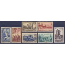 FRA0388N-SÉRIE TALHO DOCE - MONUMENTOS - FRANÇA - 1938 - N