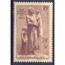 FRA0447N-SELO PRÓ MONUMENTO AOS MARINHEIROS PERDIDOS NO MAR - FRANÇA - 1939- N
