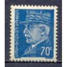 FRA0510NA-SELO MARECHAL PETAIN, 70C AZUL ESCURO - FRANÇA - 1941/42 - N