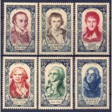 FRA0867N-SÉRIE CELEBRIDADES SÉCULO 18 II - REVOLUÇÃO DE 1789 - FRANÇA - 1950 - N