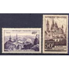 FRA0916N-SÉRIE MONUMENTOS E SÍTIOS - FRANÇA - 1951 - N