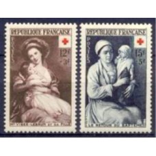 FRA0966N-SÉRIE PRÓ CRUZ VERMELHA - FRANÇA - 1953 - N
