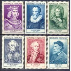 FRA1027N-SÉRIE CELEBRIDADES DOS SÉCULOS 12 AO 20 - FRANÇA - 1955 - N